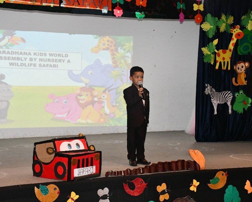 Photos Aradhana Academy Kids world Assembly by Nursery A